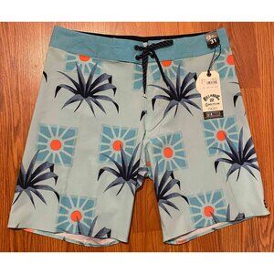 Billabong Airlite Sundays Board Shorts Mens 31 9" Floral AOP Swim Trunks NWT